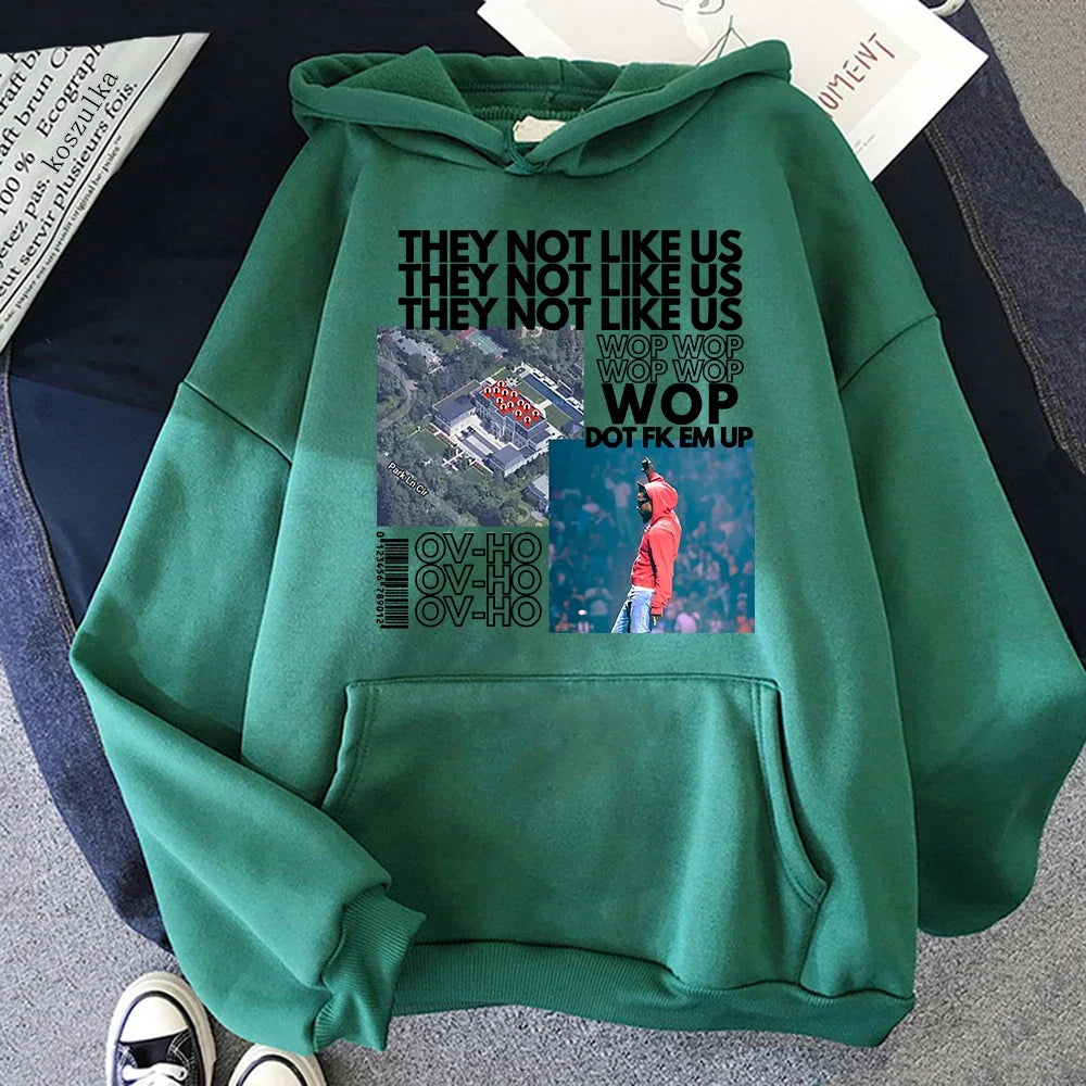 Kendrick Lamar Not Like Us Hoodie "WOP WOP WOP WOP WOP!"