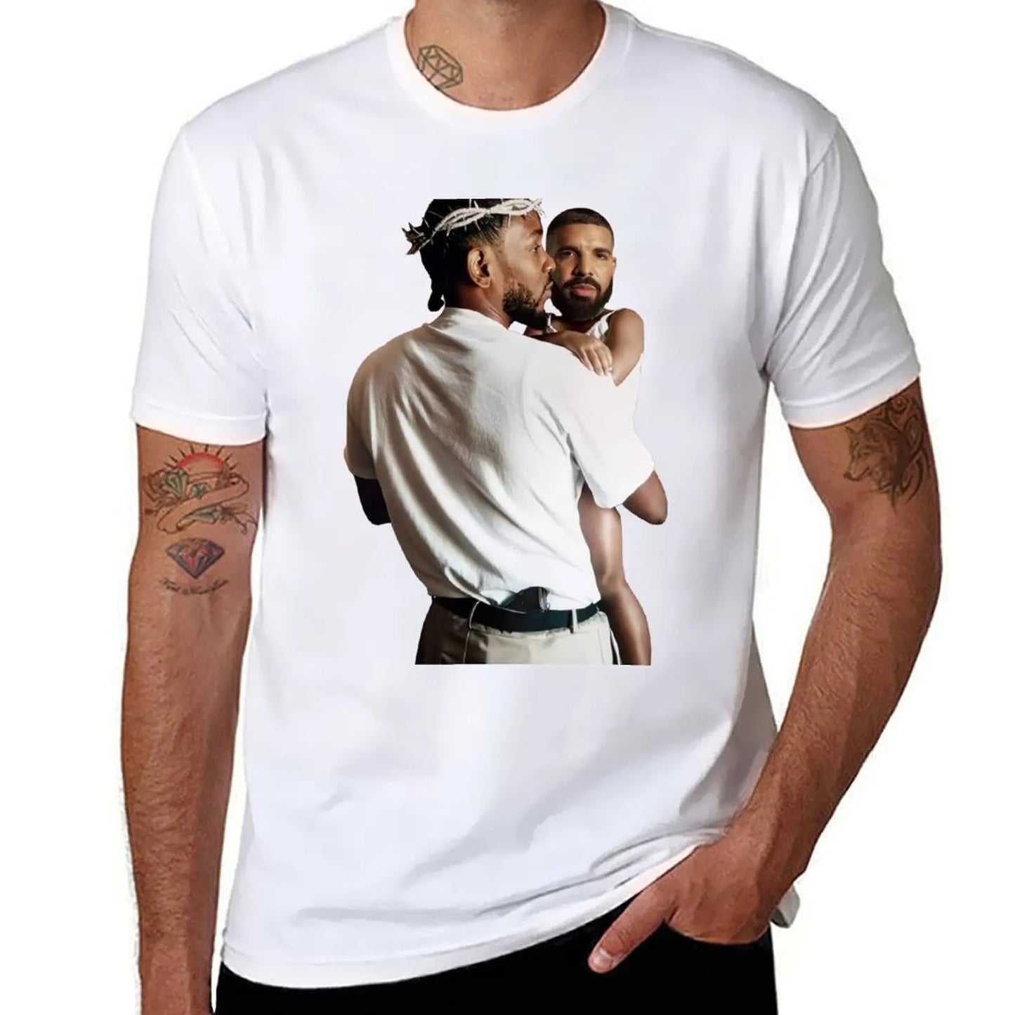 Funny Kendrick Lamar Holding Baby Drake T-Shirt