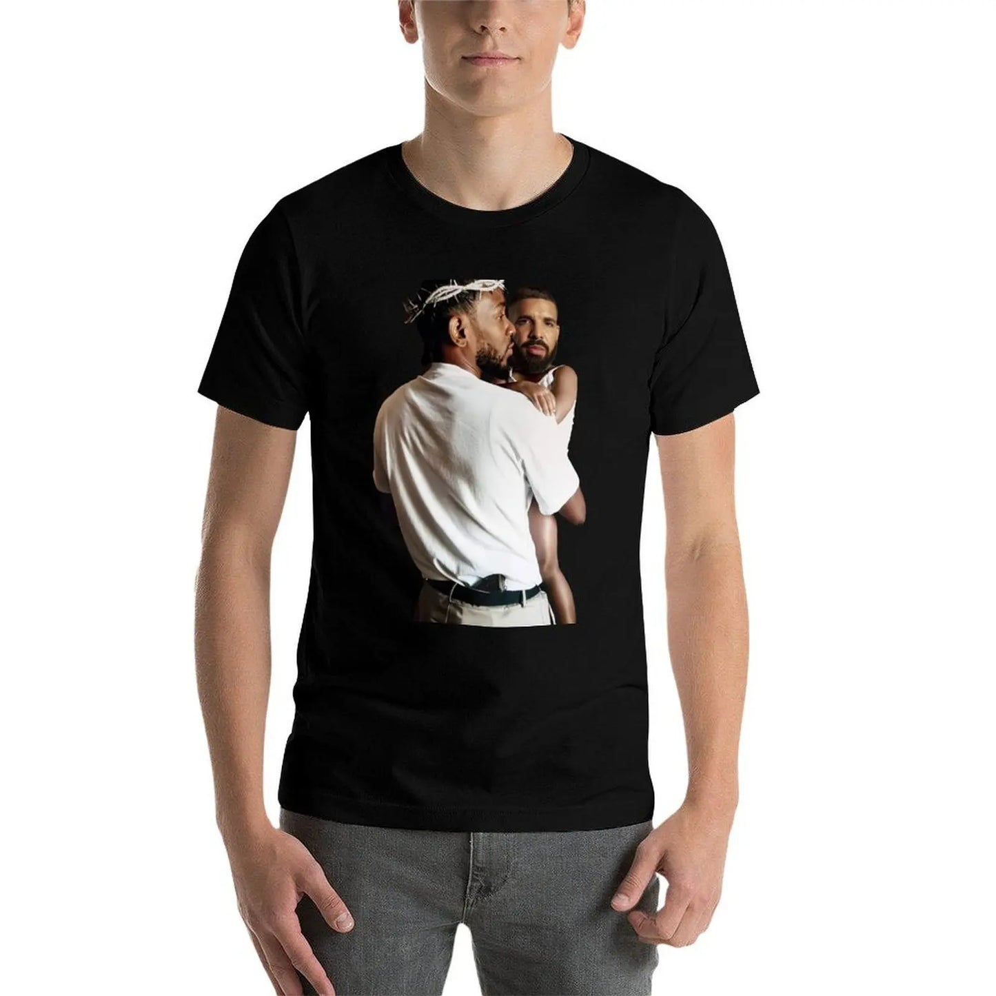 Funny Kendrick Lamar Holding Baby Drake T-Shirt