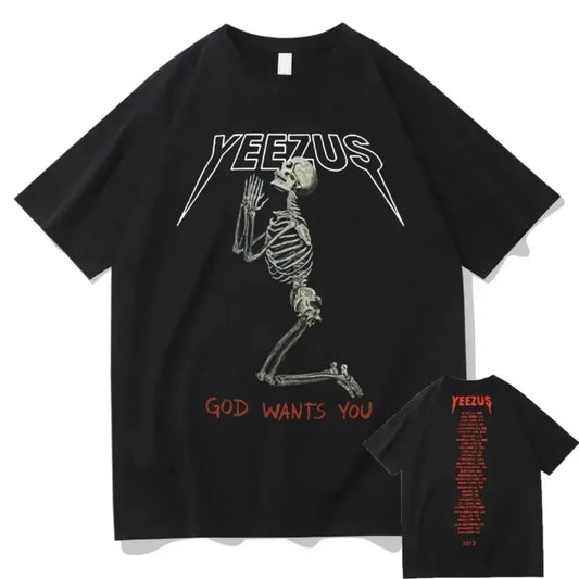 YEEZUS - GOD WANTS YOU SKELETON T-Shirt